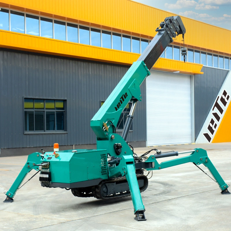 Kleine Größe Kran Schwere Crawler Vorhang Wand Installation Kran Elektrisch Fernbedienung Mini Spider Crane Produkt 5 Ton