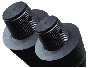 Steel Casting HP Extruded Carbon Graphite Electrode with Nipples