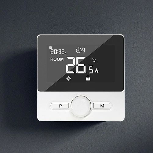 Glass Rotatry Button Design Internet Smart Thermostat for Water Floor Heating Control