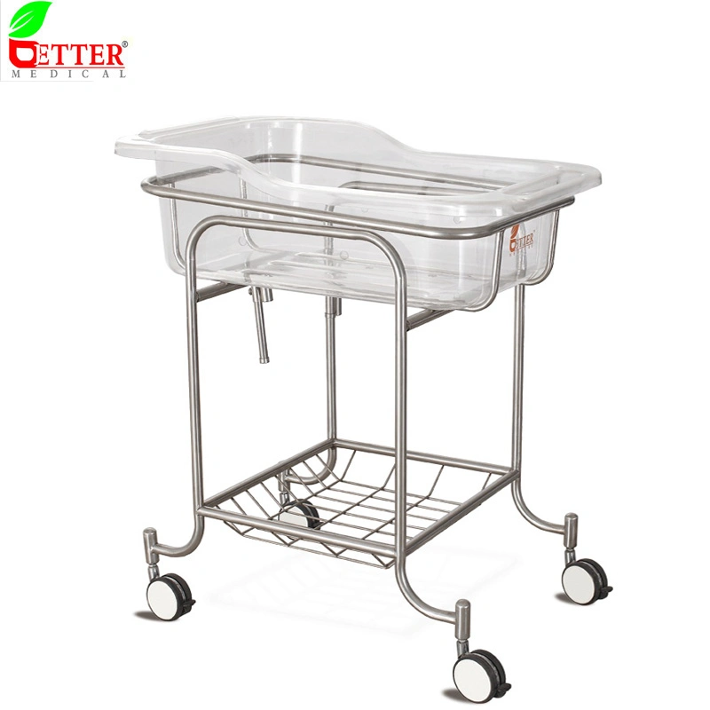 Hospital Equipment Hospital Baby Cot with ABS Bassinet