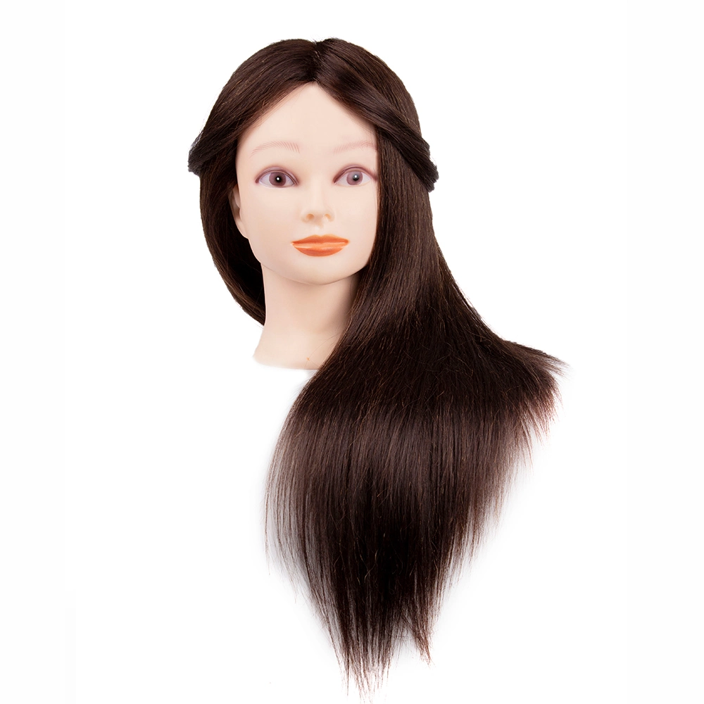 Real Hair Professional Hairdressing Salon Practice Training Doll Mannequin Head