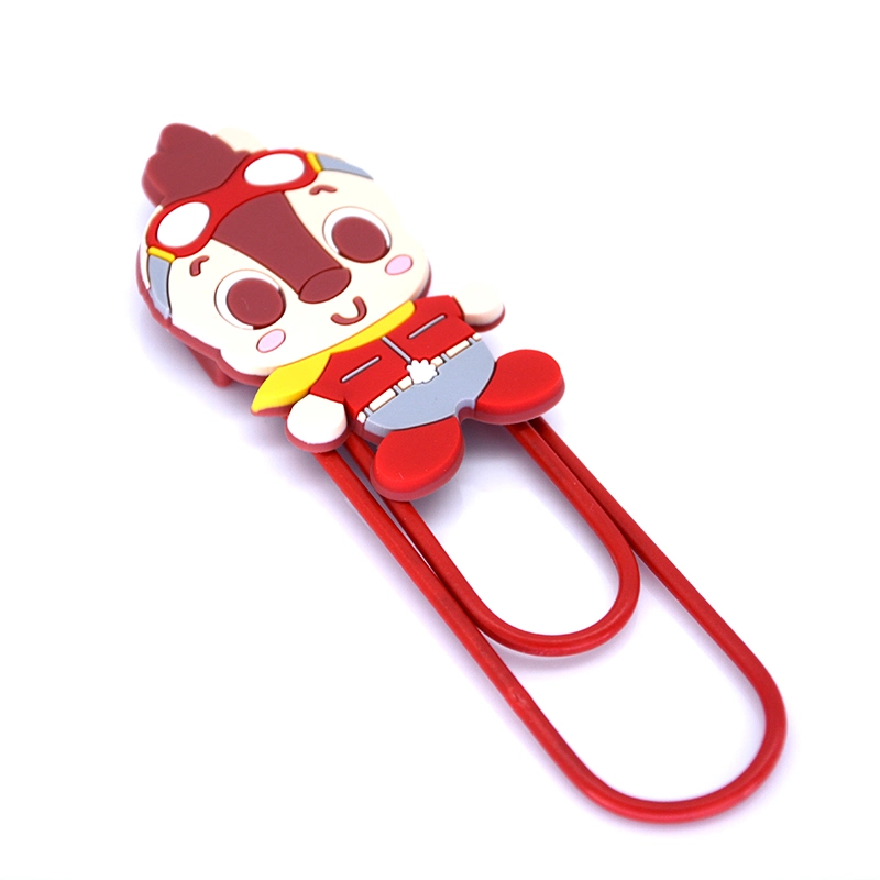 Factory Custom Made Fashion Stationery Gift Manufacturer Customized Plastic Office Decoration Gifts Bespoke Wholesale/Supplier Soft PVC Cartoon Bookmark