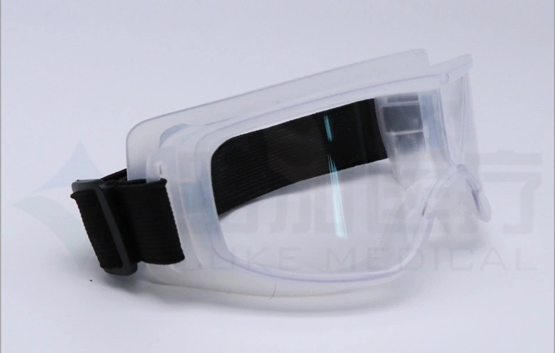 PVC Elastic Cord with Air Hole, Non-Sterile Goggle, Antifog PC Eyeglass