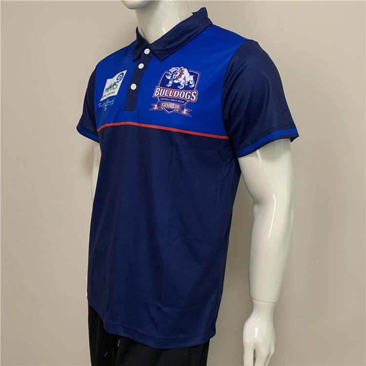 Secagem rápida sublimação camisas polo clubes desportivos Polos camiseta