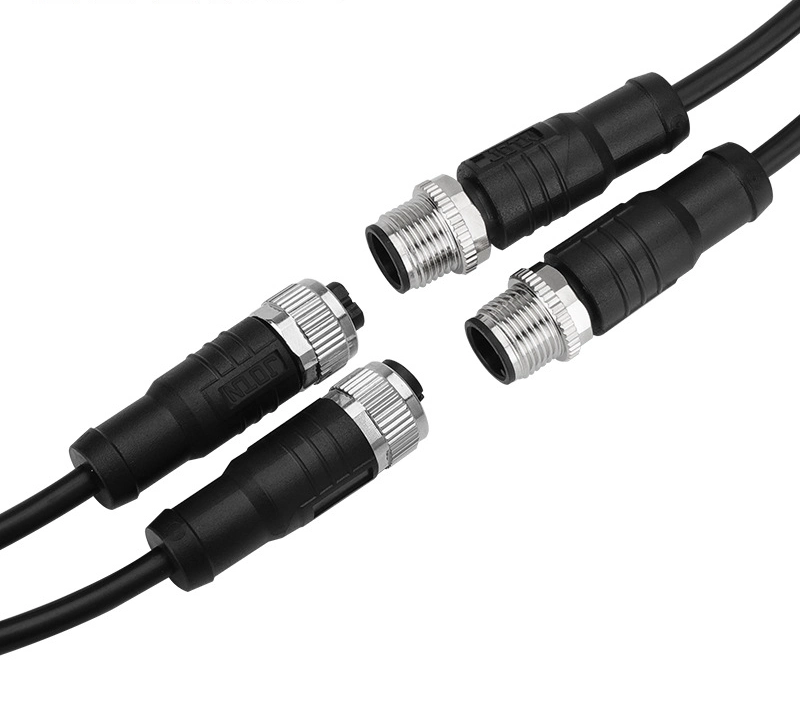 M12 conector impermeável a cabeça da aviação 2-Core 3-Core 4-Core 5-Core 6-Core 8-core 12-Sensor de núcleo