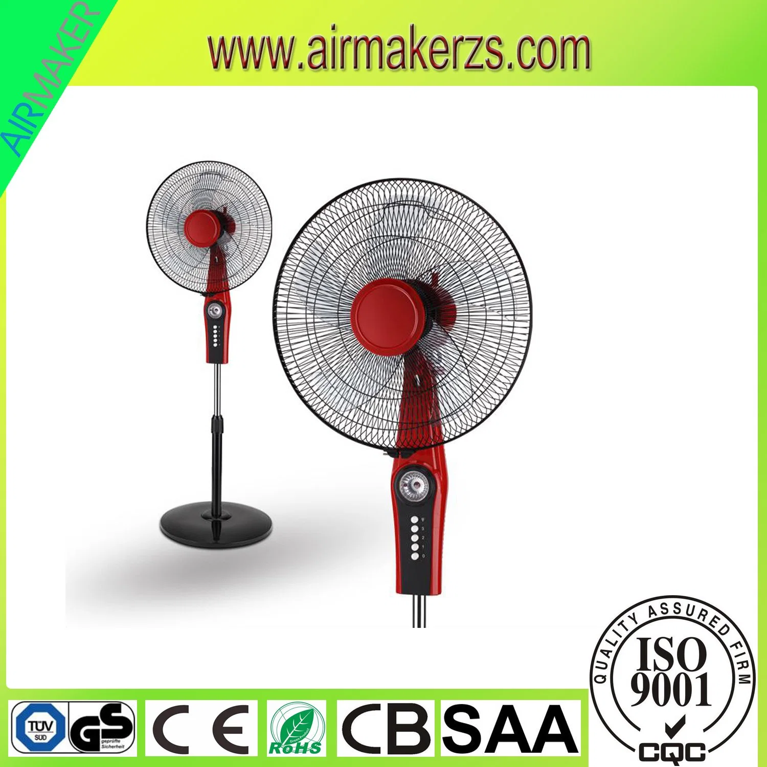 Ventilador avanzado de soporte para sala completa 16inch más silencioso, negro – Ventilador de pedestal ultra silencioso con control remoto, oscilación y 3 ajustes de alimentación