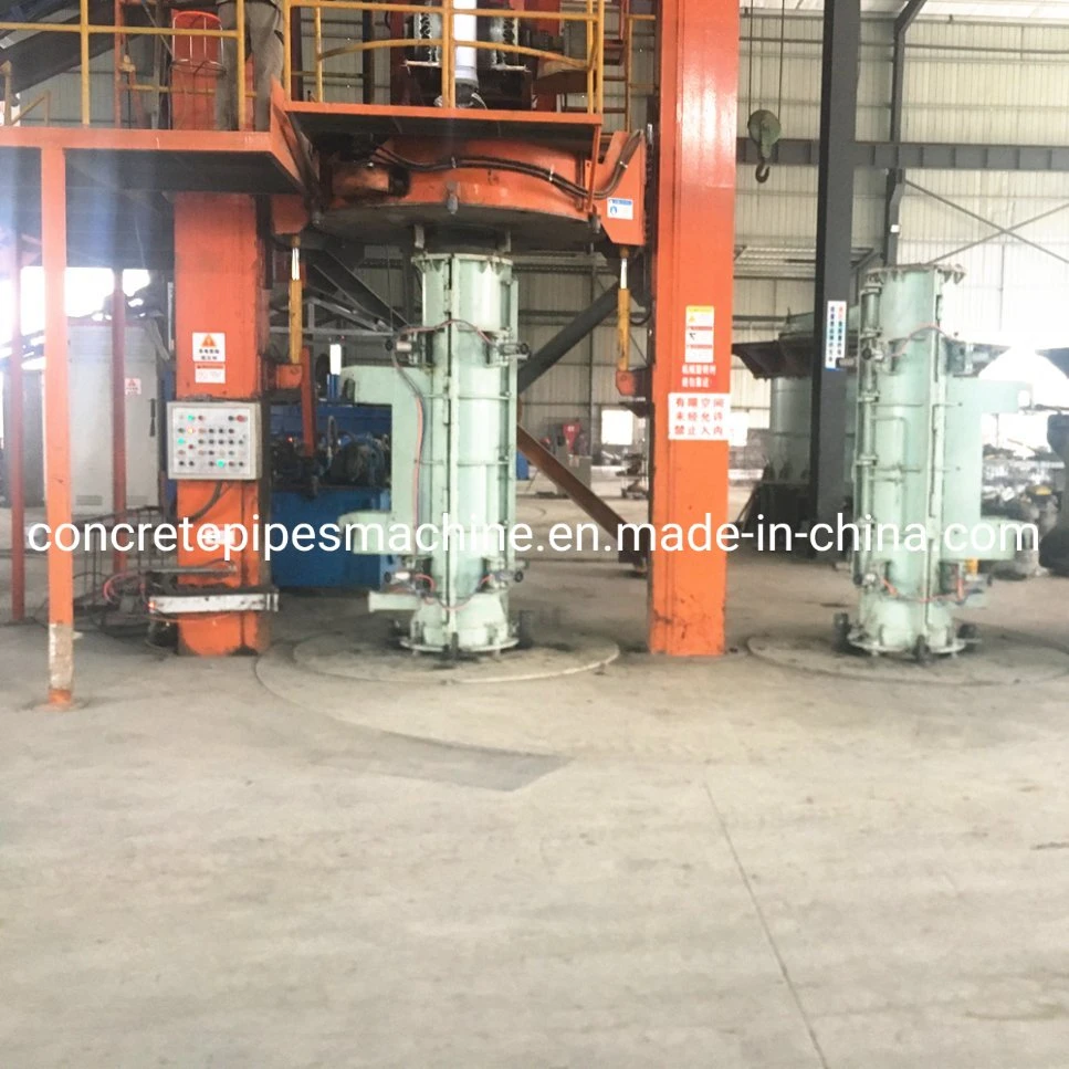 Radial Extrusion Double Pipe Automatic Rcp Reinforced Concrete Jacking Pipe Production Line