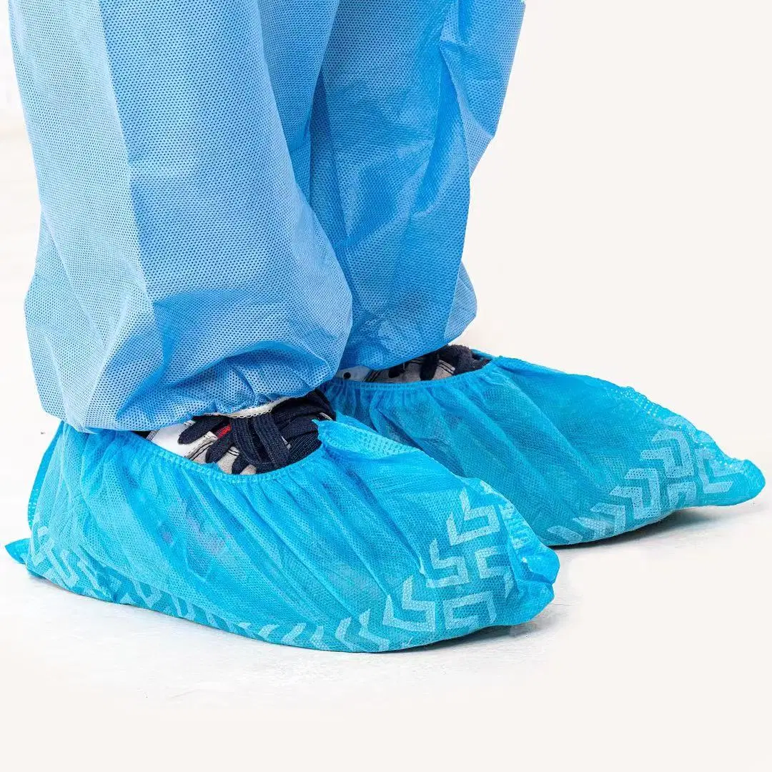 Disposable Non-Woven Shoe Cover Eco-Friendly Anti-Slip Shoe Cover for Hospital Sanitary