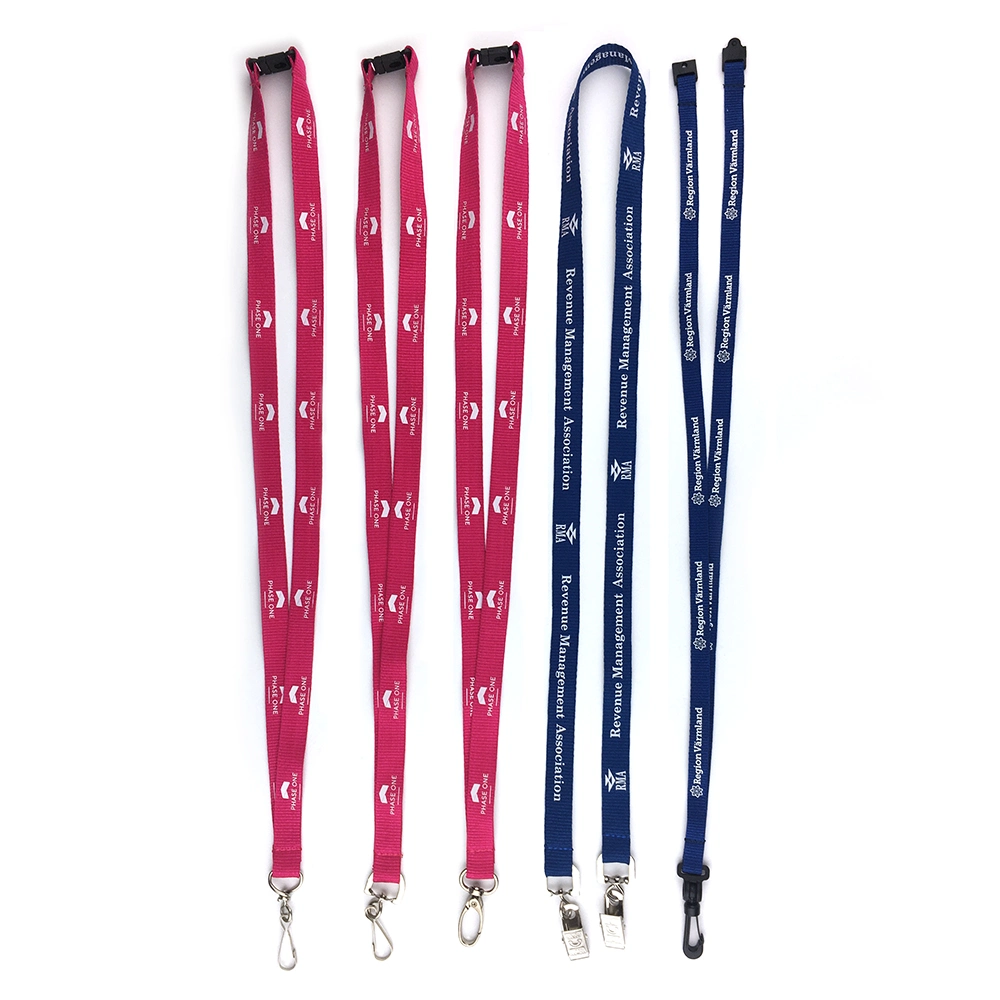 Eco-Friendly Recycled Screen Printing PET Lanyard Neck Strapping