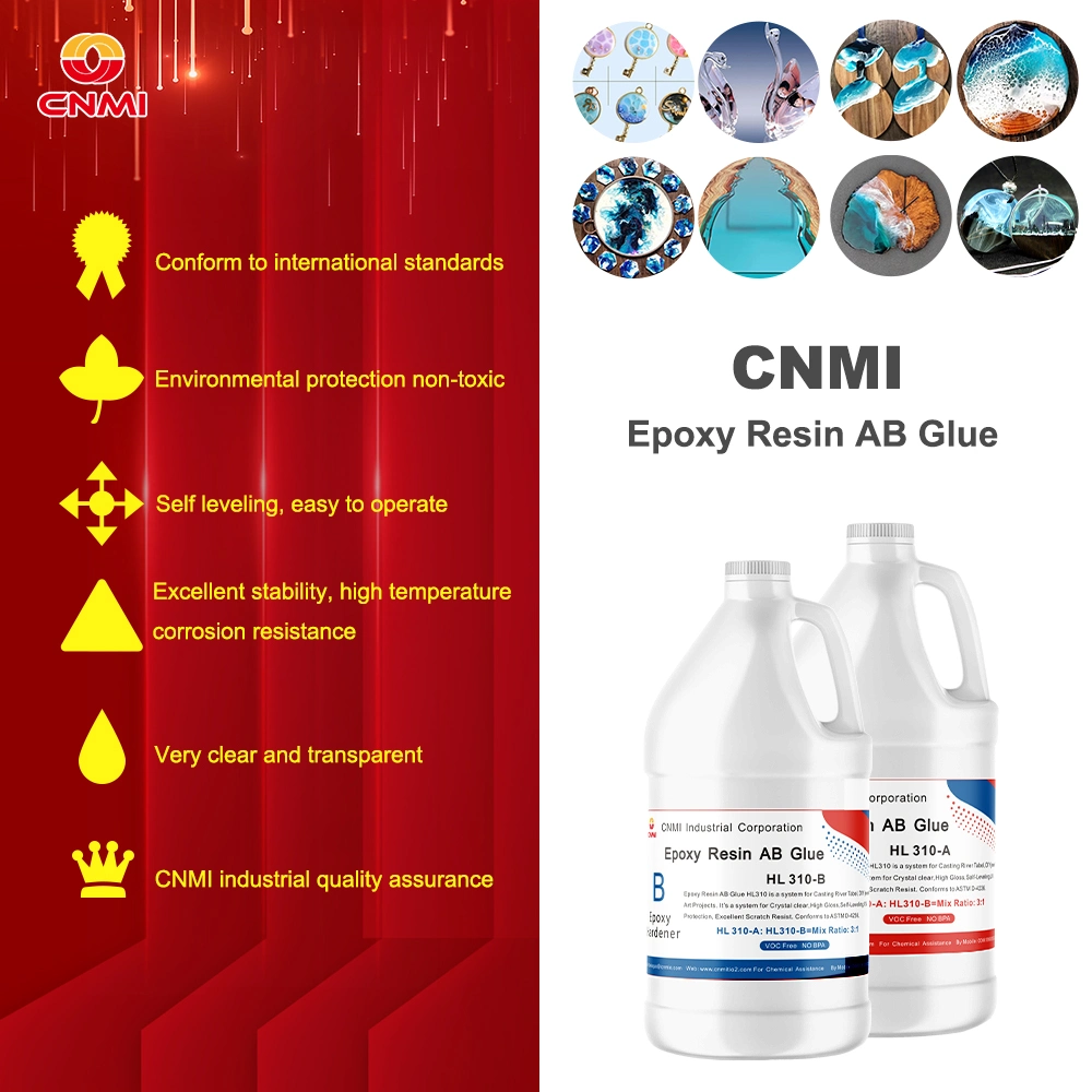 CNMI Clear Table Top Epoxy Resin UV Resistant, Self-Leveling High Gloss Shine for Wood Table Top, Bar Top, Counter Top, River Table, DIY Resin Art Craft