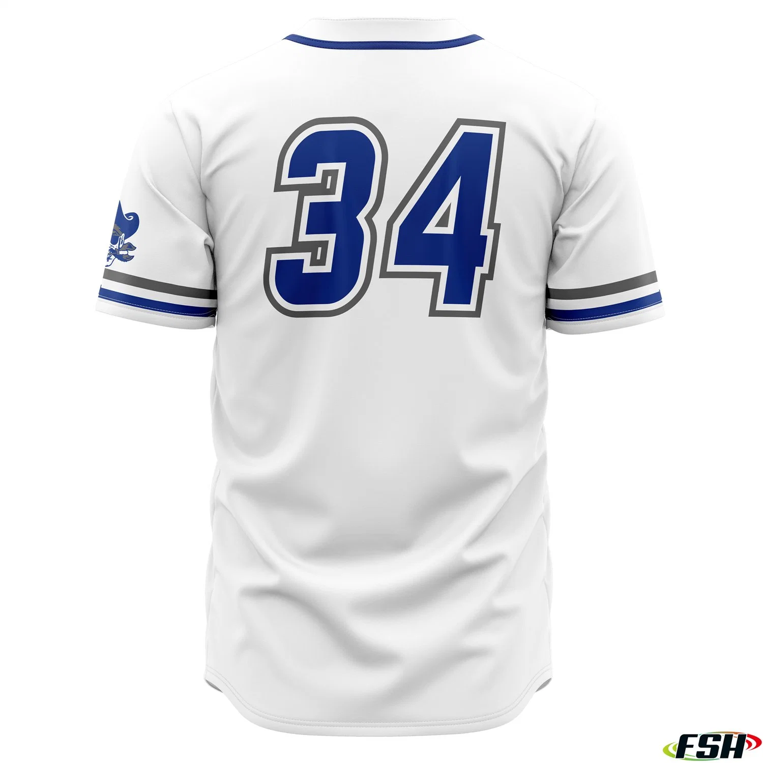 Wholesale/Supplier Affordable Custom Made New Design Sublimation Print Full Buttons Baseball Jersey