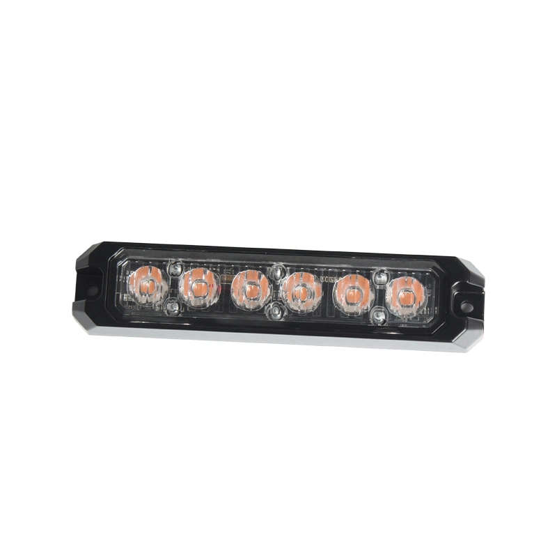 Luz estroboscópica de montaje superficial de LED ámbar púrpura 18W Seguridad de emergencia Luz de advertencia intermitente para vehículos Patrol camiones de bomberos