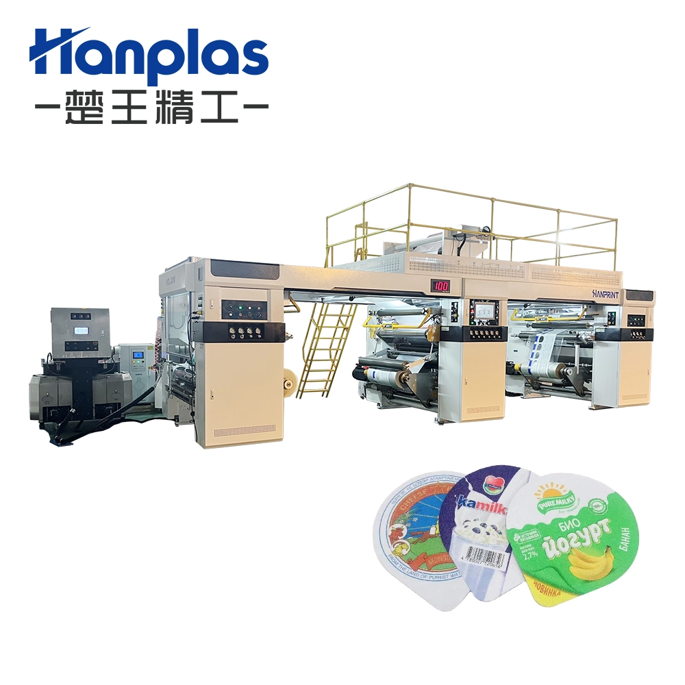 Htl-200W High Speed Yogurt Covering Three-Layer Film Solvent Less Laminating Machine