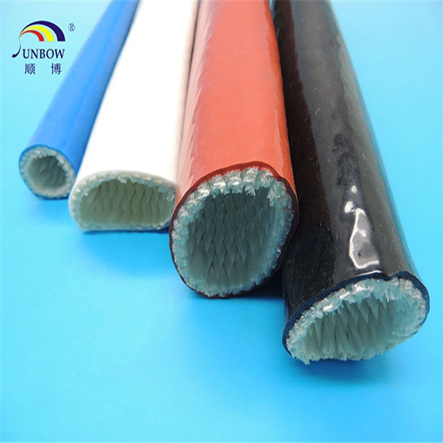 Fiberglass Silicone Rubber Coated Fire Resistant Sleeves