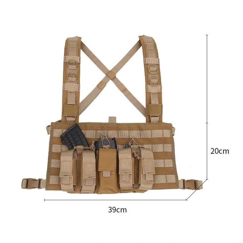 Veste de combat de la chasse à la poitrine Rig Magazine sac pochette