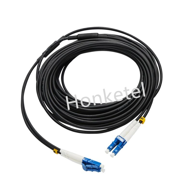 Outdoor Duplex Armored Fiber Optic Patch Cable Single Mode Fiber Optic Patch Cord LC/Sc/FC/Stupc Connector