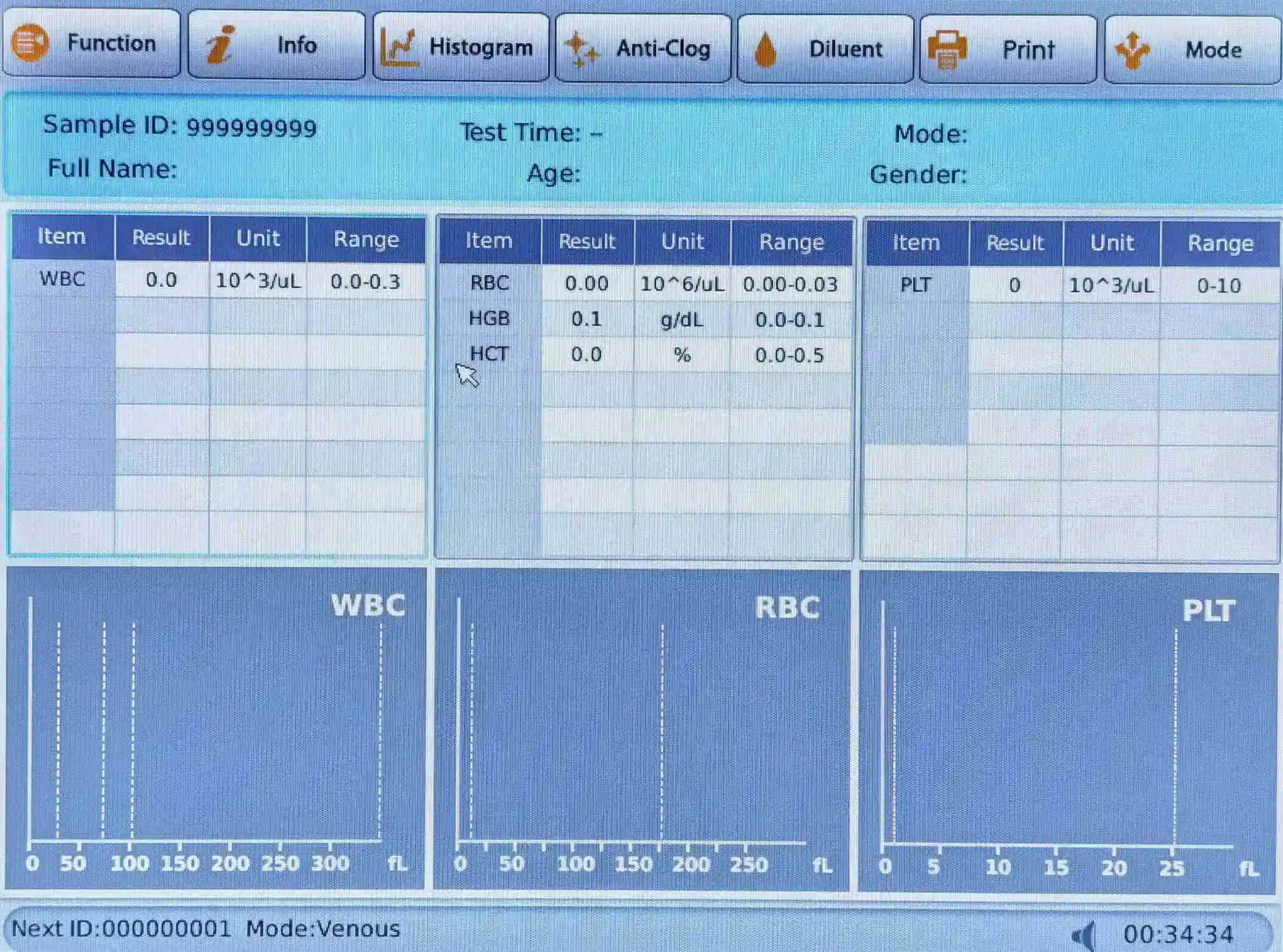 2022 High Selling PE-6800 3-Part Hematology Analyzer with Printer