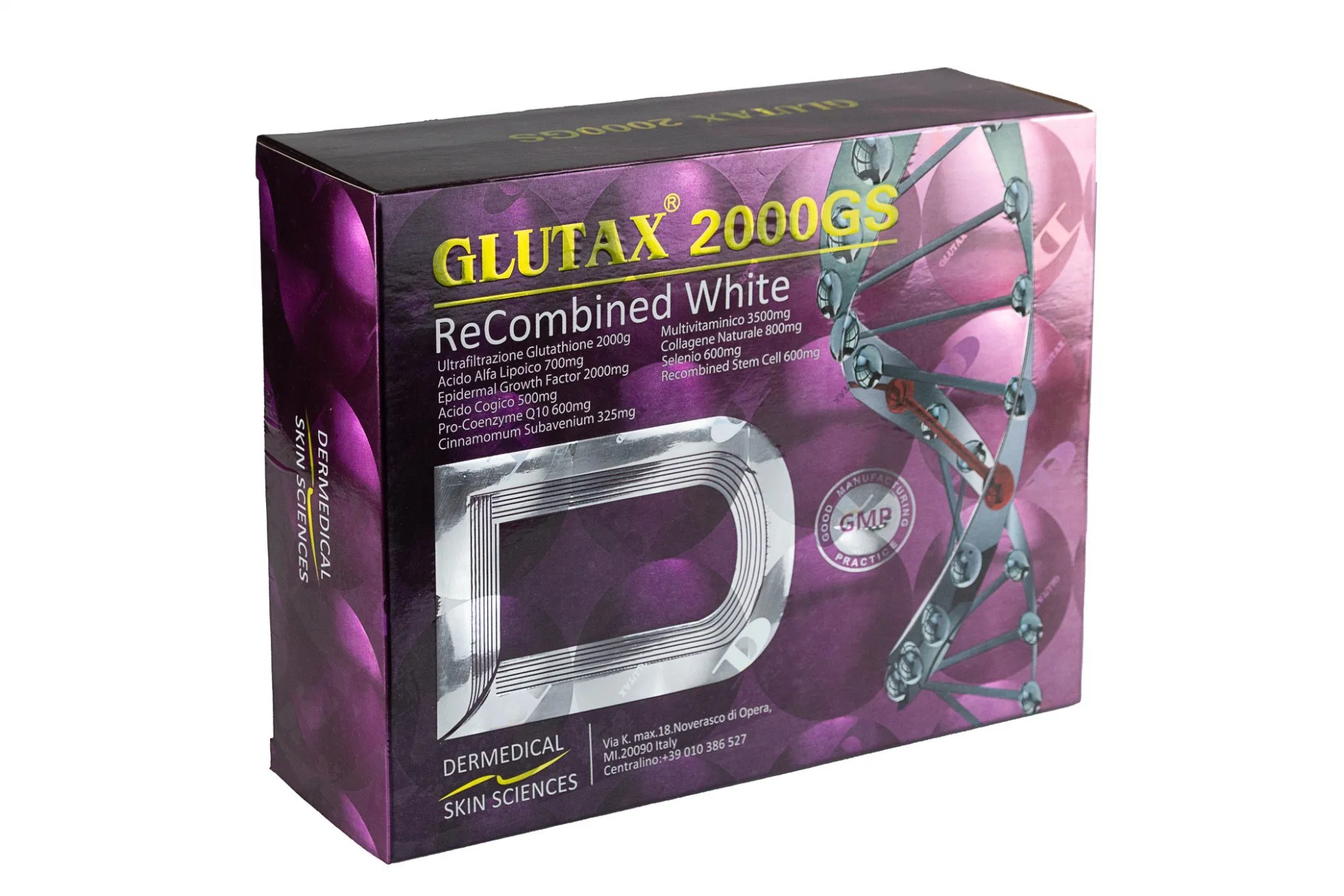 Buena calidad Glutax 200000GS Glutathione piel blanqueamiento inyección