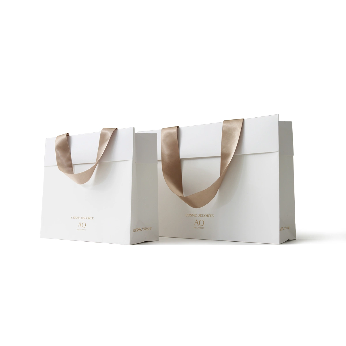 Jewelry Ribbon Closure Gift Attractive High-Grade Packaging Paper Bag with Cheap Price