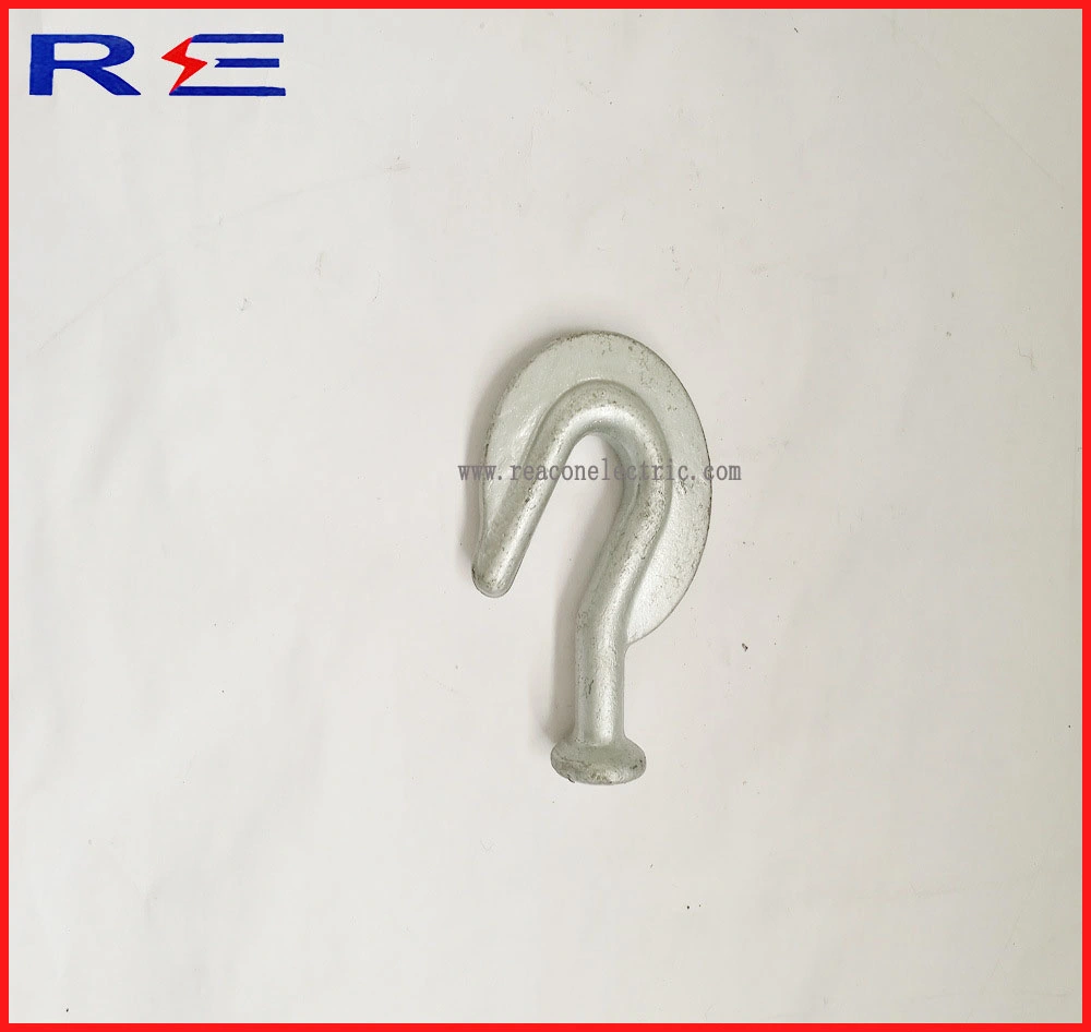 160kn Galvanized Forged Steel Ball End Hooks for Pole Line Hardware