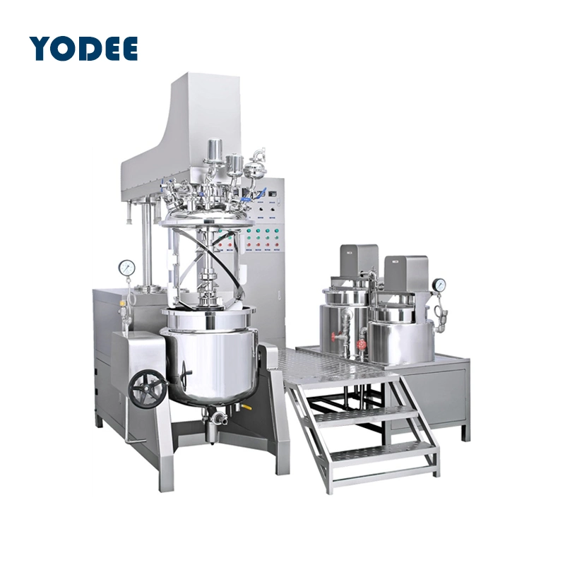 1 toneladas de jabón líquido emulsionante depósito mezclador al vacío de acero inoxidable de alto cizallamiento homogeneizador