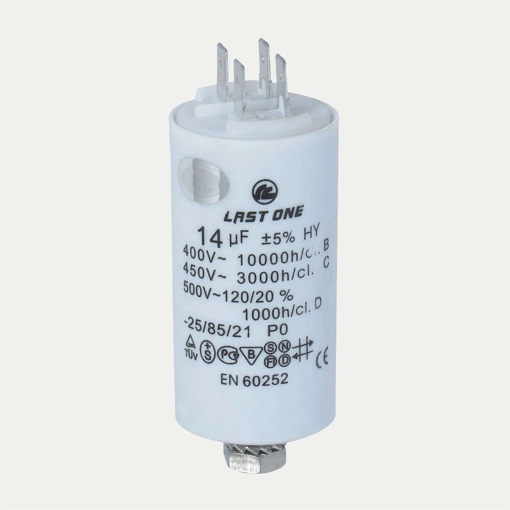 Cbb60 450V Motor Running Capacitor Film Capacitor AC Termial Type Flat Bottom