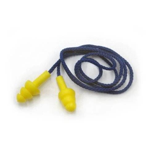 Protection auditive Forme d'arbre de natation avec cordon de sécurité écouteur de silicium