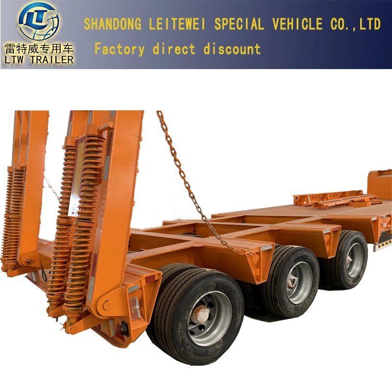 3 Axle 60 Ton Detachable Gooseneck Lowbed/Lowboy Truck/Semi Trailers for Sale