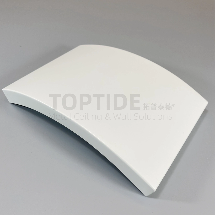 Building Soundproof Aluminum / Aluminium Arch Curved Suspend Pop Sound Ceiling