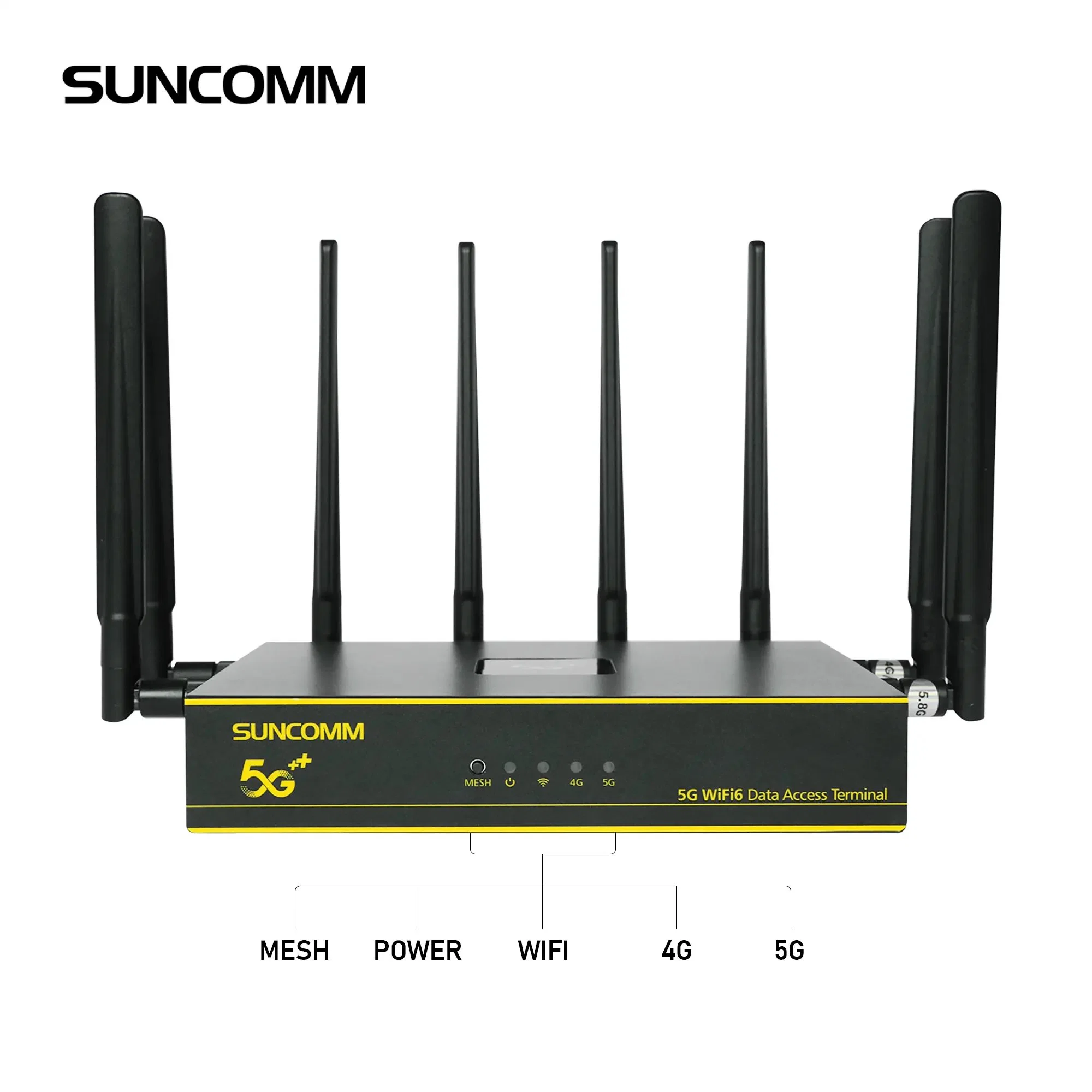 Hot Selling 5g CPE WiFi Router with SIM Card Slot External Antenna Suncomm O2 Mesh Home Enterprise Routeur Modem 5g