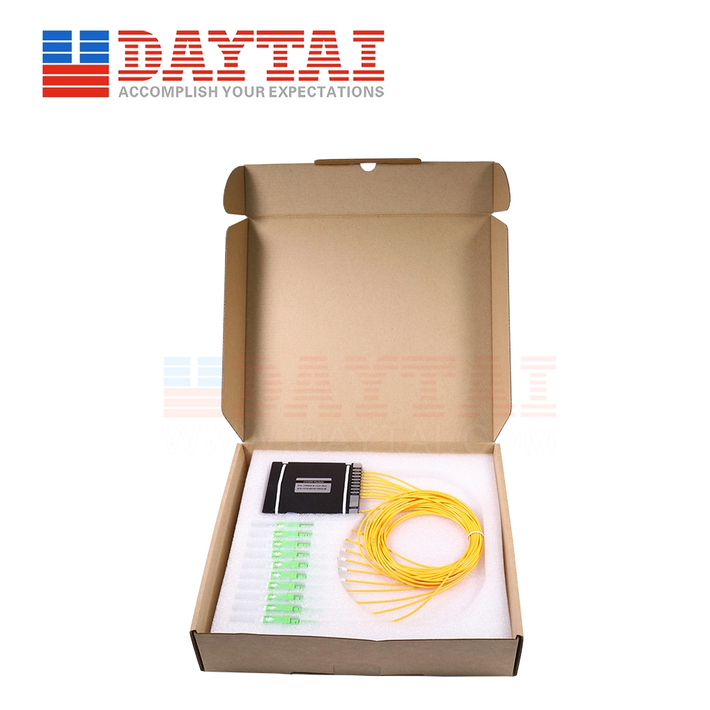 Splitter Dispositivo 4 8 16 18 canales Wdm CWDM Multiplexor DWDM Demux Módulo con paquete ABS Multiplexor CWDM CWDM