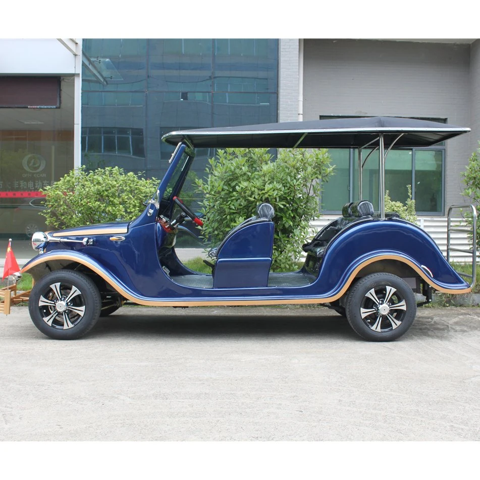 New 8 Seats China Factory Custom Electric Sightseeing Electric Classic Car Amusement Park Sightseeing Car