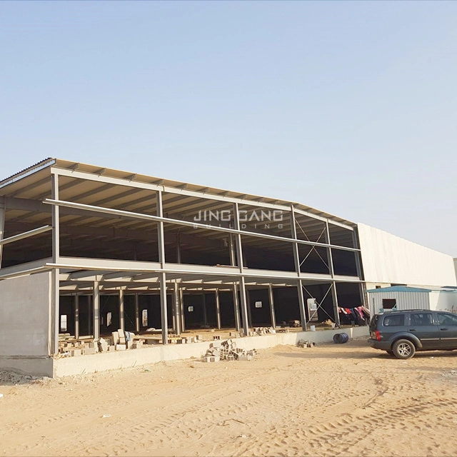 Personalizar la estructura de acero rápido de la construcción de la luz de montaje industrial para almacén de la planta de taller