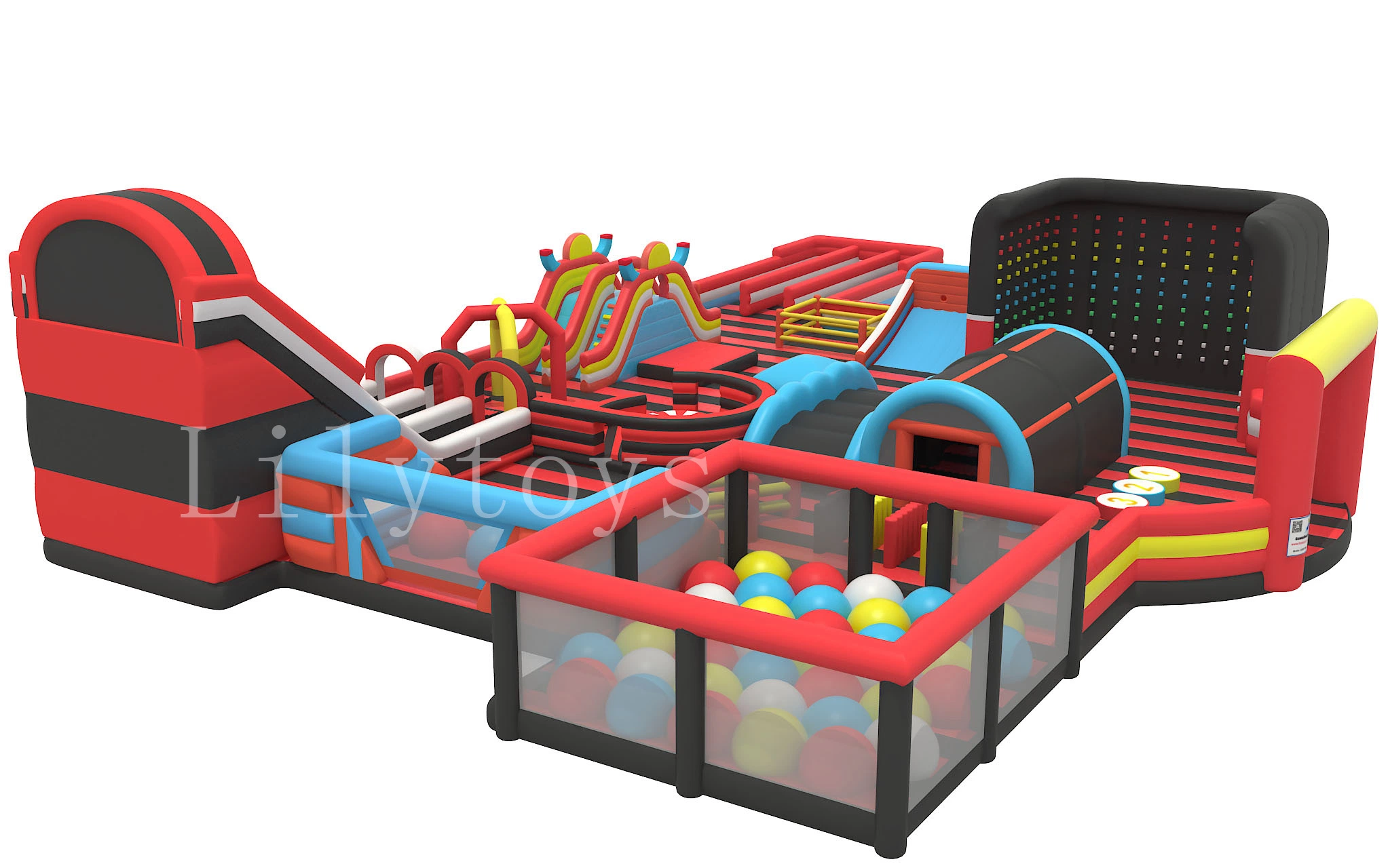 Indoor and Outdoor Playground Equipment Inflatable Bouncer and Slide for Kids and Adults by Factory