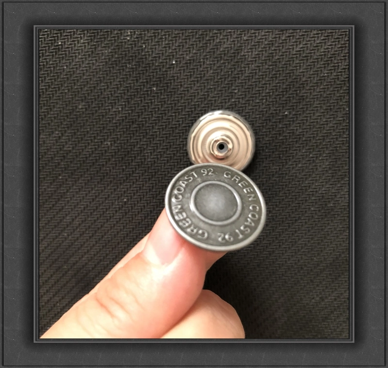 No Hole Shank Button, Custom Botones, Alloy Screw Metal Jean Button