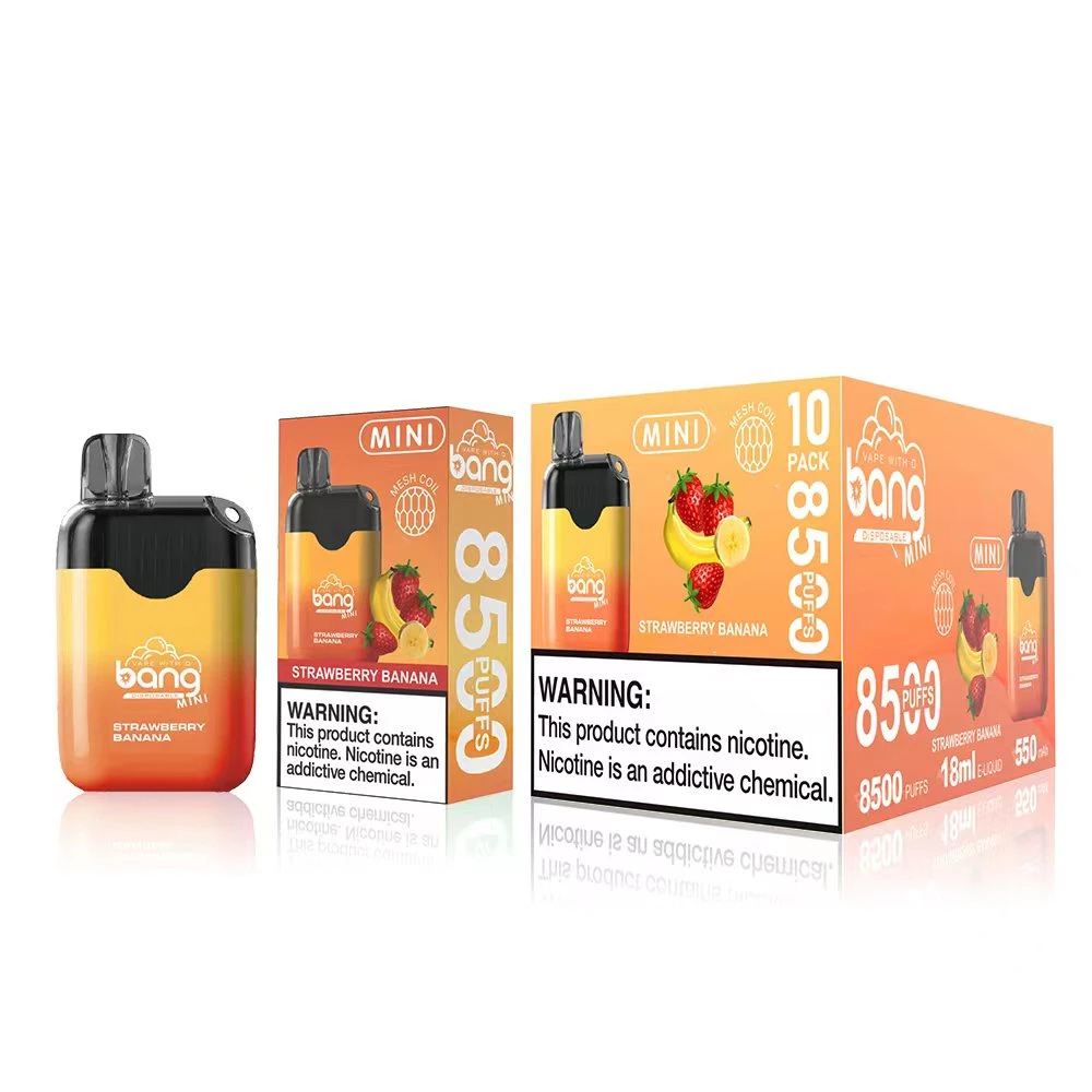 Nuevo vendedor Bang desechables Mini Lápiz Vape 8500 Puff Distribuidores cigarrillo E