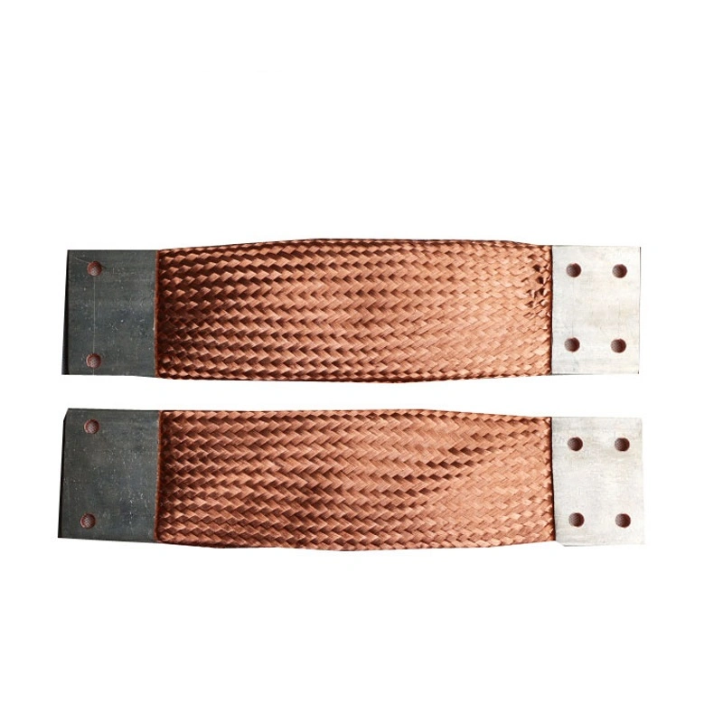 35sqmm Flexible Copper Grounding Straps Copper Flexible Jumpers Connectors 195A for Medical Equipment