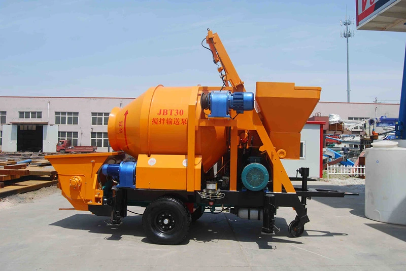 450L Mixer Tank with 40 Cubic Meters Hydraulic Pumping System Beton Mixing Pump on Sale