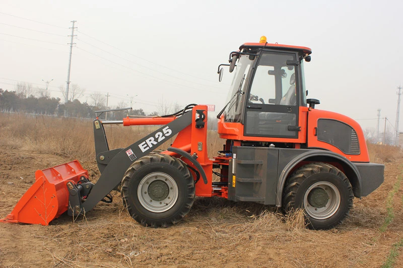 Everun Nuevo estilo 2.5 ton cargadora de ruedas con ROPS y FOPS cabaña