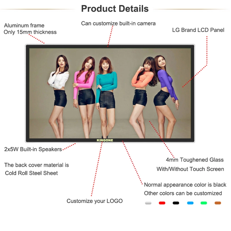 High quality/High cost performance  Display Advertising Digital Signage Wall Mounted 21.5 LCD