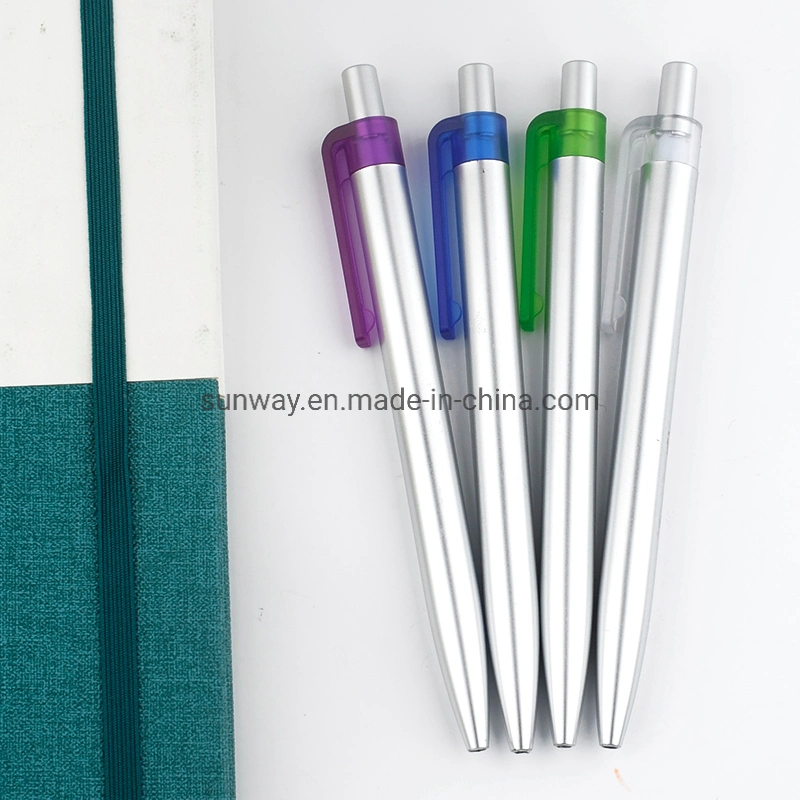 Wholesale/Supplier Custom Simple Silver Fast Writing Business Ballpoint Pen