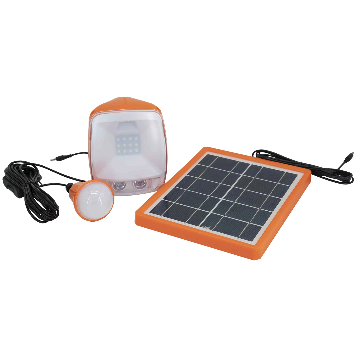 5W Portable Solar Panel Kit with Bulbs Mobile Charger Solar Light System