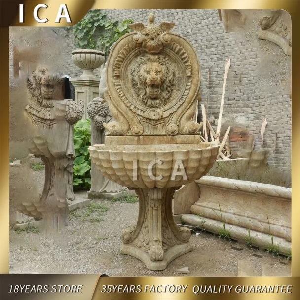 Home Garden Stone Water Fountains Nature Antique Stone Wall Fountain for Sale