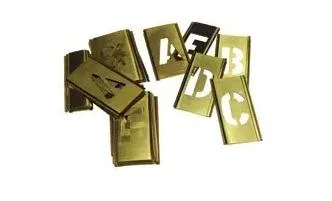 Hot Sell Custom Number and Letter Brass Mold Stencil Template Stencil