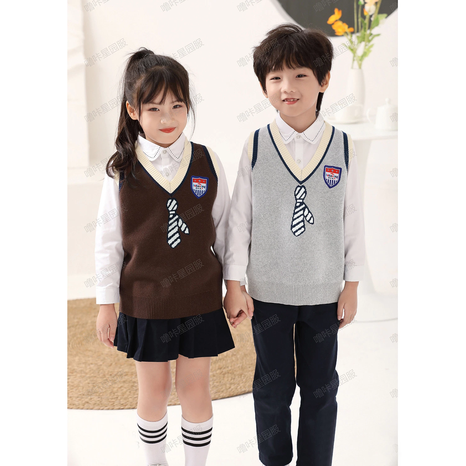 Aula de alta calidad Primavera / Otoño Niño personalizada ropa de bebé ropa de la escuela