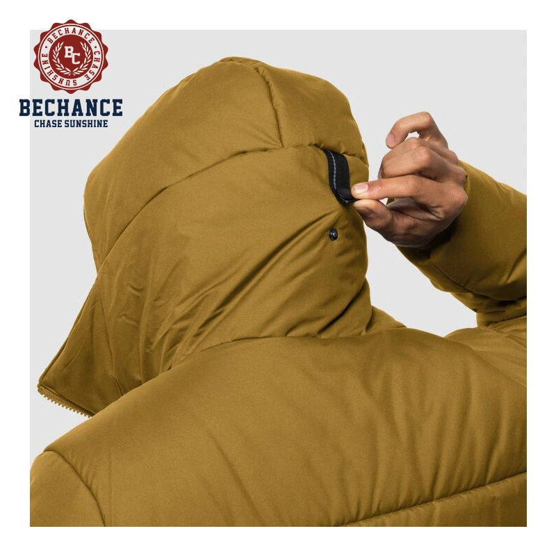 Bechance Outer Wear for Men Hood Jacket Filled with Polyester