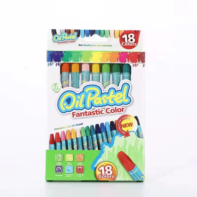 Hexagonal Oil Painting Stick Multi-Color Children's Art Special Graffiti Crayons