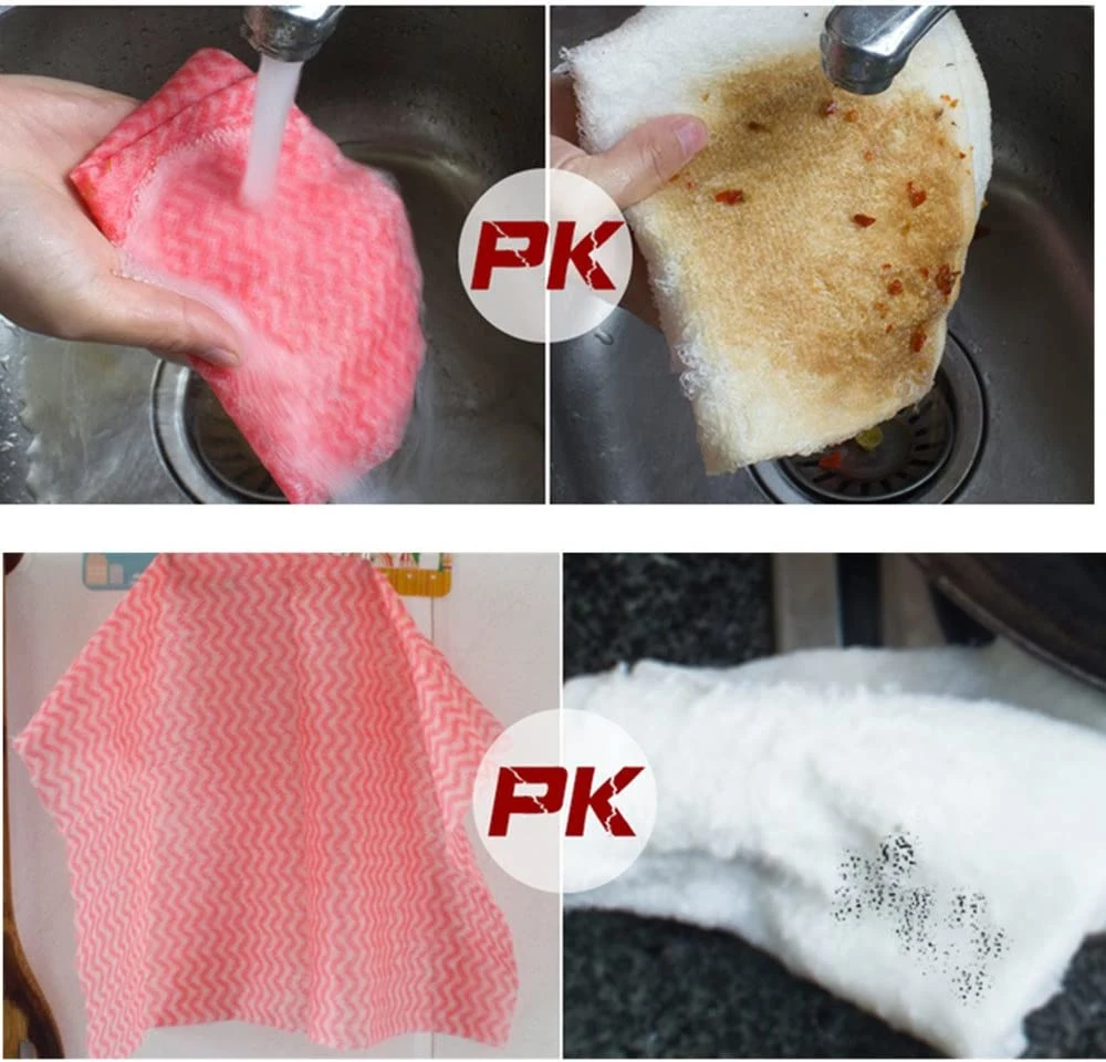 2023 New Trending Industrial Painted Cleaning Cloth Rollwith Tear off Line