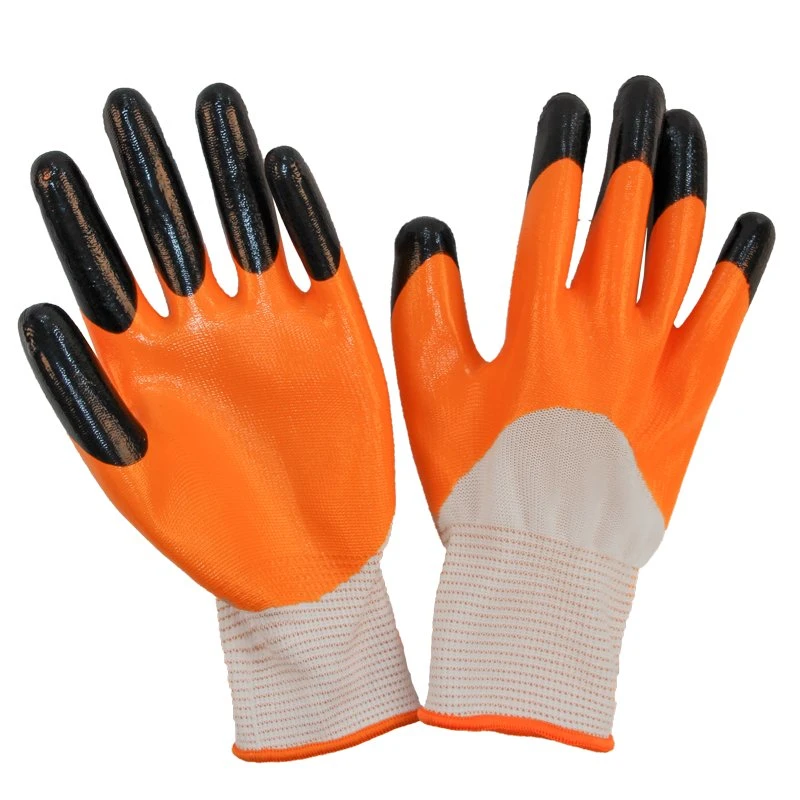 Premium Custom Design Cut Prevention Nitrile Glove Reusable Anti-Slip Durable Wear Safety Cotton Gloves