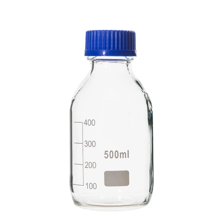 Lab Uses 250ml 500ml 1000ml Chear Glass Reagent Bottle
